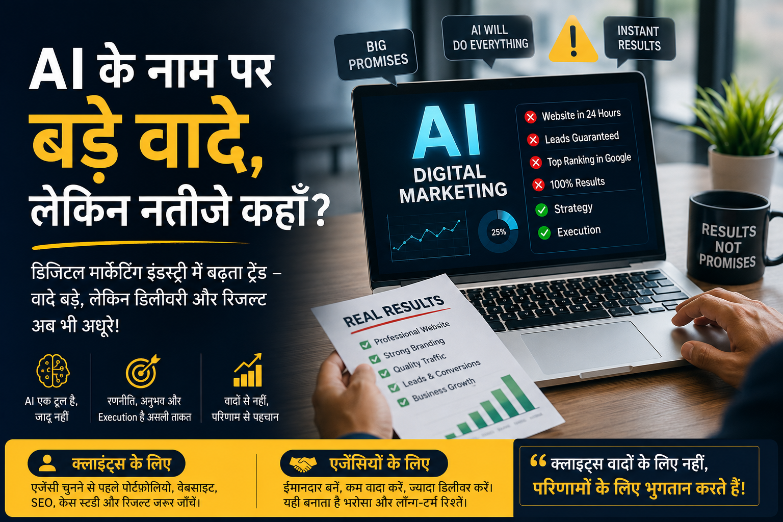 AI के नाम पर बड़े वादे, लेकिन नतीजे कहाँ? डिजिटल मार्केटिंग इंडस्ट्री में बढ़ता नया ट्रेंड